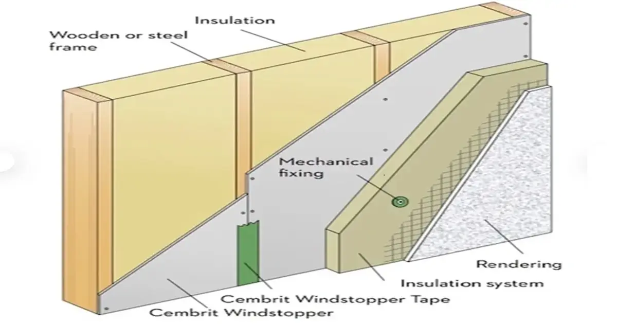 cembrit windstopper installation on external wall cembrit cladding sheet breakdown